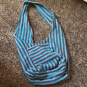 Boho fabric purse sling